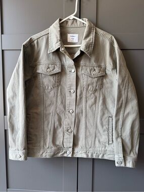 Old Navy Cotton Boyfriend Jacket in Sage Green L. Unisex see measurements